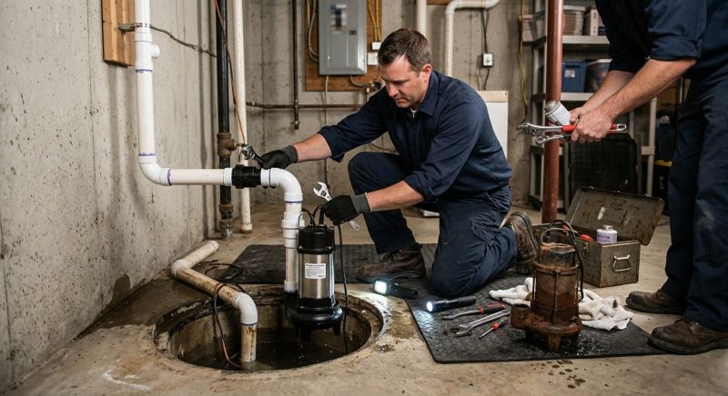 Basement Sump Pump Service in Warwick, RI