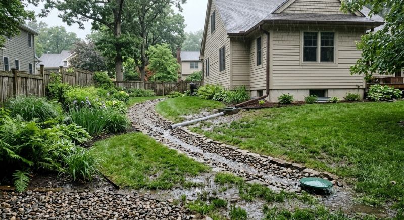 Rainwater Drain Installation in Tuscaloosa, AL