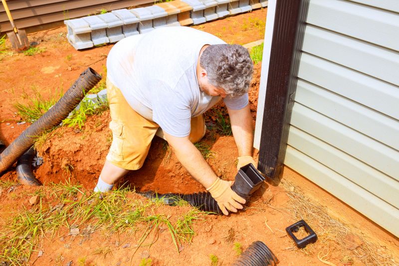 Porch Drainage Installation