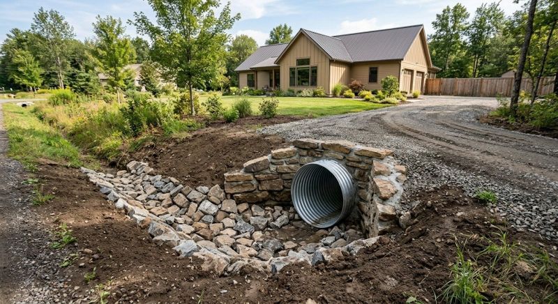 Drainage Culvert Installation in Tuscaloosa, AL