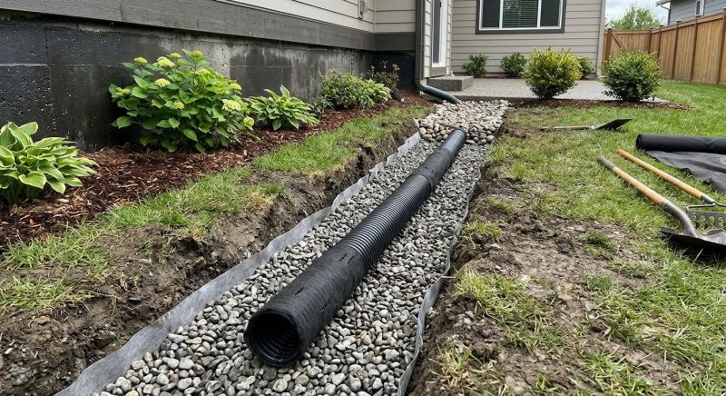 French Drain Clearing in Tuscaloosa, AL