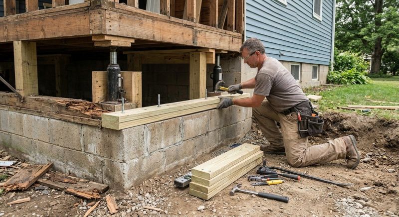Sinking Foundation Repair in Tampa, FL